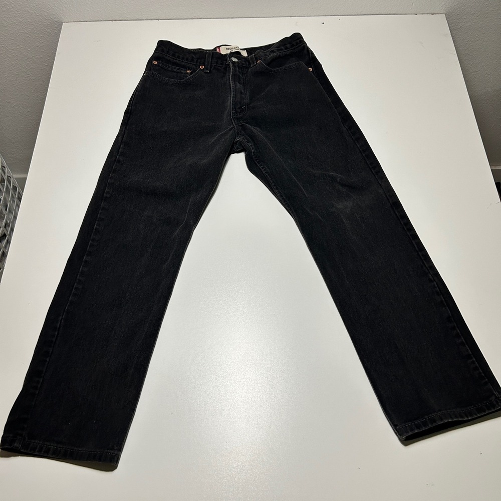 Vintage Levis 505 Mens Black Regular Fit Jeans Made in Canada 32x30 Cotton